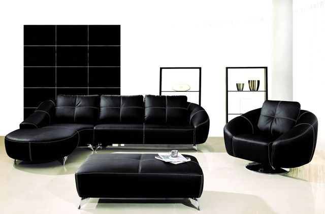 Inspiration Idea Black Leather Sofa With Chaise And Corner Sofas Properly Regarding Large Black Leather Corner Sofas (View 17 of 20)