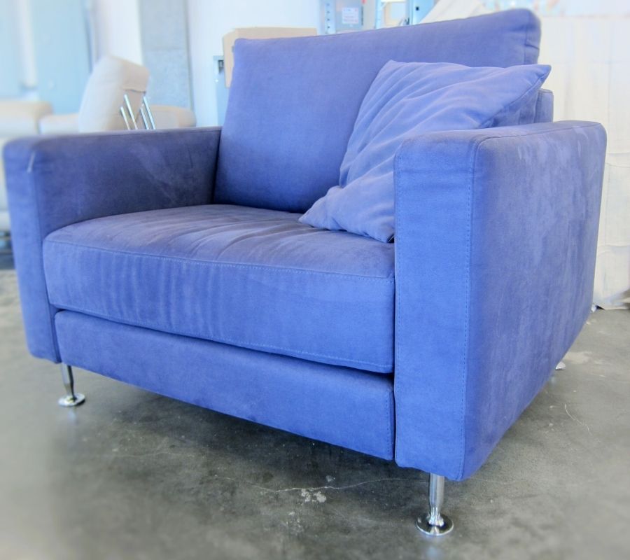 Italydesign Outlet Store Modern Italian Furniture In Stock Now Properly Intended For Blue Sofa Chairs (View 3 of 20)