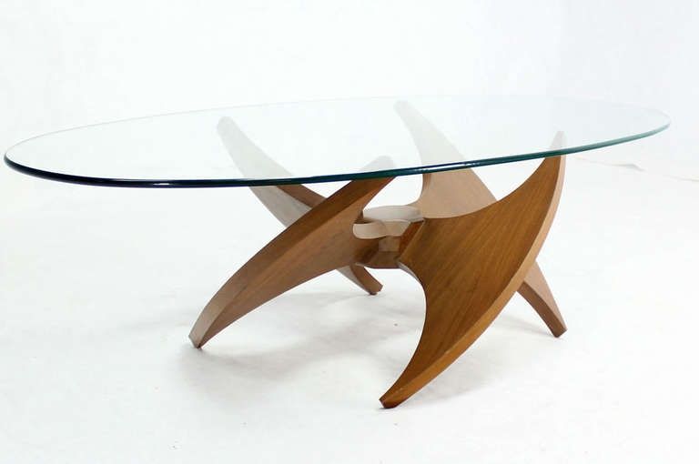 Jackson Boulevard Modern Oval Glass Coffee Table Modern Oval Nicely With Regard To Oval Glass Coffee Tables (View 19 of 20)