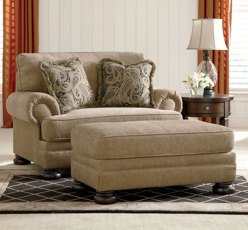 Joyce Traditional Tan Oversized Chenille Sofa Couch Set Living Most Certainly For Oversized Sofa Chairs (View 1 of 20)