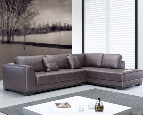 Featured Photo of 20 Inspirations Leather L Shaped Sectional Sofas