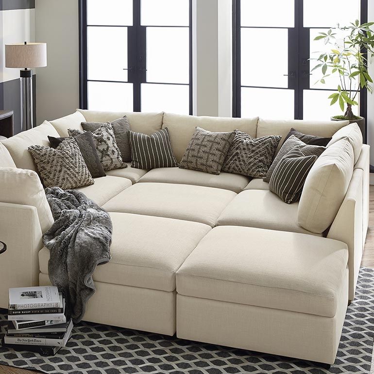 L Shaped Sectional Living Room Bassett Furniture Well Intended For Bassett Sectional Sofa (View 17 of 20)