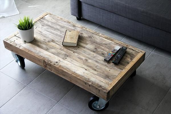 Living Room Best Distressed Wood Country Wagon Coffee Table With Most Certainly With Glass Coffee Tables With Casters (View 17 of 20)