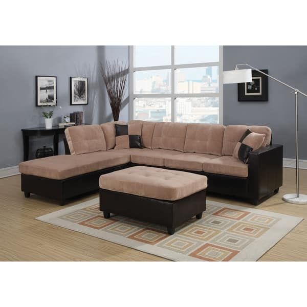Milano Camel Champion Espresso Reversible Sectional Sofa Free Most Certainly For Champion Sectional Sofa (View 20 of 20)