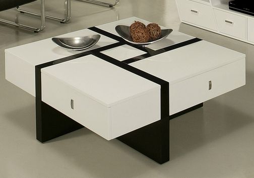 Modern Black And White Coffee Table Table And Estate Well Regarding White And Black Coffee Tables (View 9 of 20)