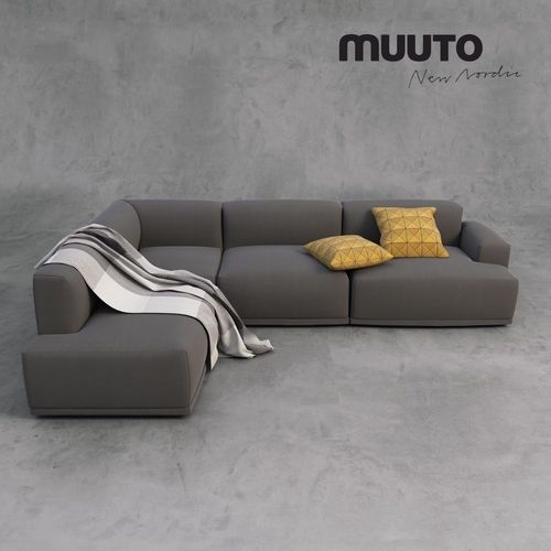 Muuto Sofa And Accessories 3d Model Max Fbx Mat Effectively Pertaining To Sofa Accessories (View 1 of 20)