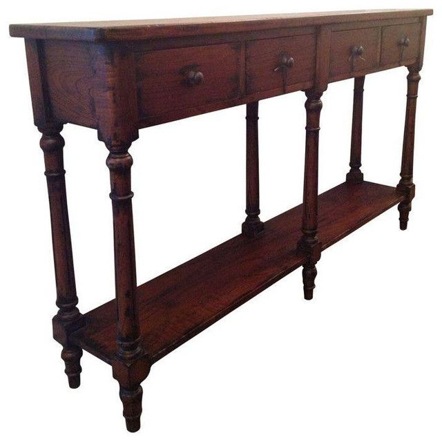 Narrow Console Sofa Table 1400 Est Retail 675 On Chairish Very Well Pertaining To Narrow Sofa Tables (Photo 16 of 20)