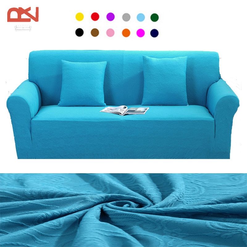 Online Get Cheap Jacquard Sofa Slipcover Aliexpress Alibaba Clearly With Regard To Teal Sofa Slipcovers (View 8 of 20)