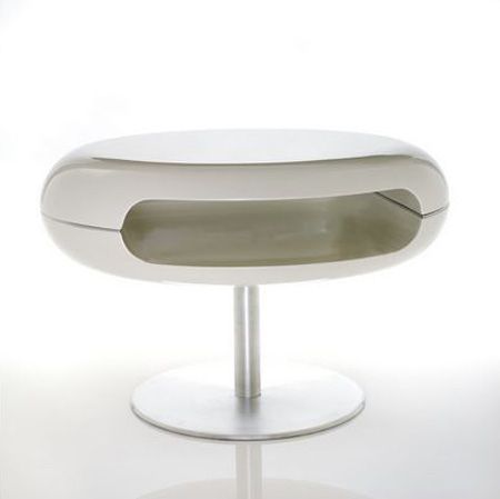 Retro And Modern Design Blended Into Porcket Pill Coffee Table Definitely Regarding Retro White Coffee Tables (View 18 of 20)