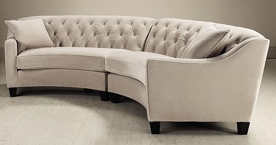 Riemann Curved Tufted Sectional Sofas And Loveseats Living Well With Regard To Circle Sectional Sofa (View 9 of 20)