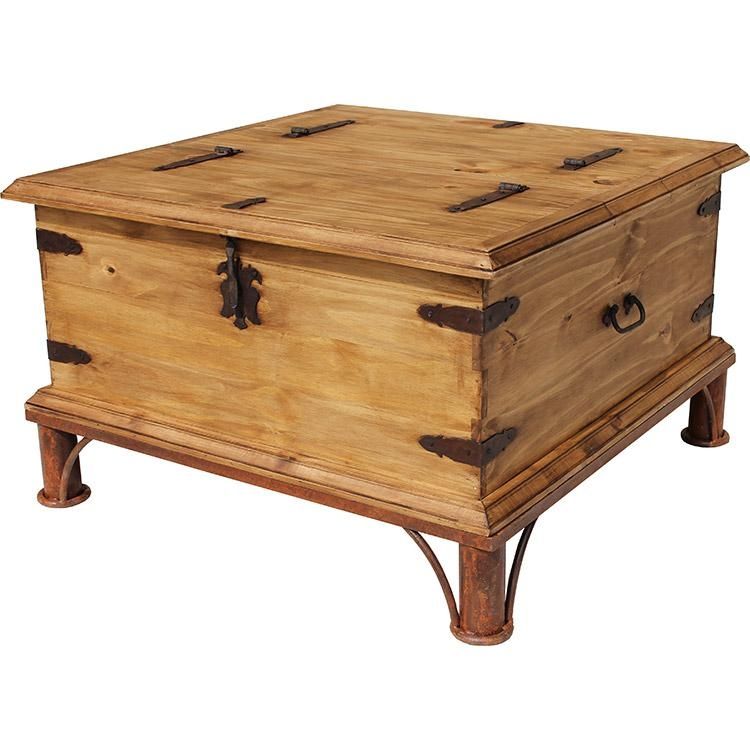 Rustic Pine Collection Trunk Coffee Tablew Base Cen68 Nicely For Pine Coffee Tables (View 1 of 20)