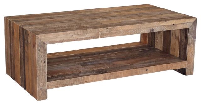 Small Double Sided Coffee Table With Magazine Shelf Rustic Pine Most Certainly Inside Pine Coffee Tables (View 3 of 20)