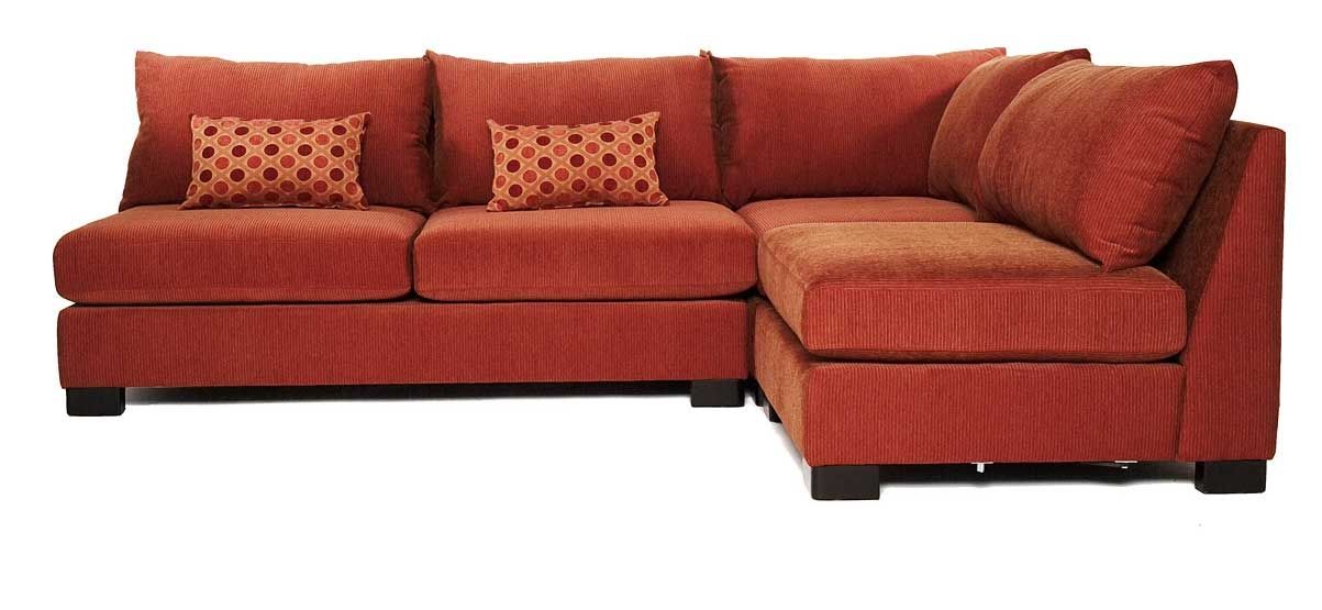 Small Terracota Armless Sectional Sofas With Sleeper S3net Clearly Intended For Armless Sectional Sofas (View 6 of 20)