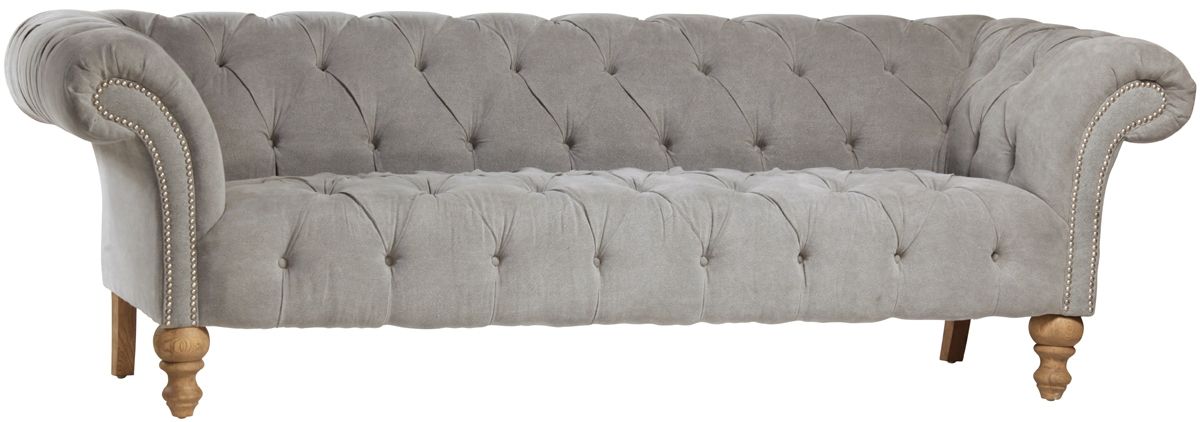Sofas Properly In Tufted Linen Sofas (View 1 of 20)