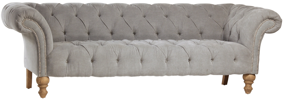 Sofas Properly In Tufted Linen Sofas (Photo 1 of 20)