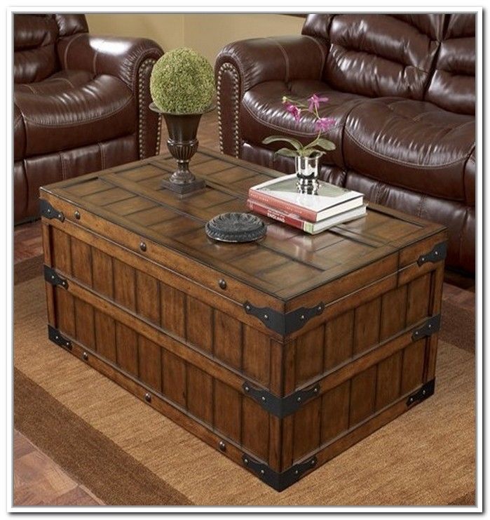 Storage Trunk Coffee Table Very Well Intended For Storage Trunk Coffee Tables (Photo 4 of 20)