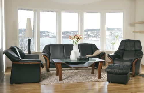 Stressless Eldorado High Back Leather Ergonomic Sofa Couch Properly Regarding Ergonomic Sofas And Chairs (View 8 of 20)