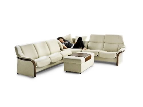 Stressless Granada High Back Leather Ergonomic Sofa Couch Perfectly Intended For Ergonomic Sofas And Chairs (Photo 5 of 20)
