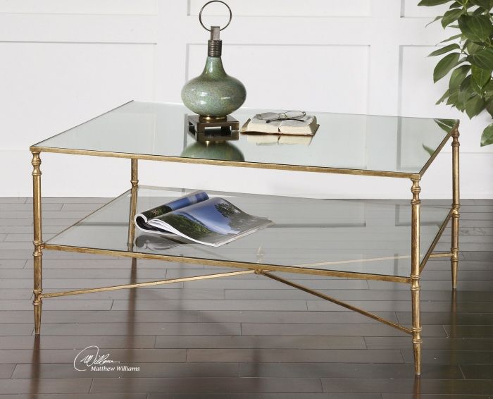 Stunning Glass And Gold Coffee Table Elegant Gold Glass Coffee Perfectly With Glass Gold Coffee Tables (View 4 of 20)