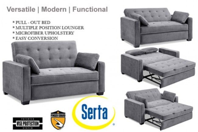 Traditional Couch Futon Augustine Grey Sofa Sleeper The Futon Shop Well Inside Sofa Bed Sleepers (View 16 of 20)