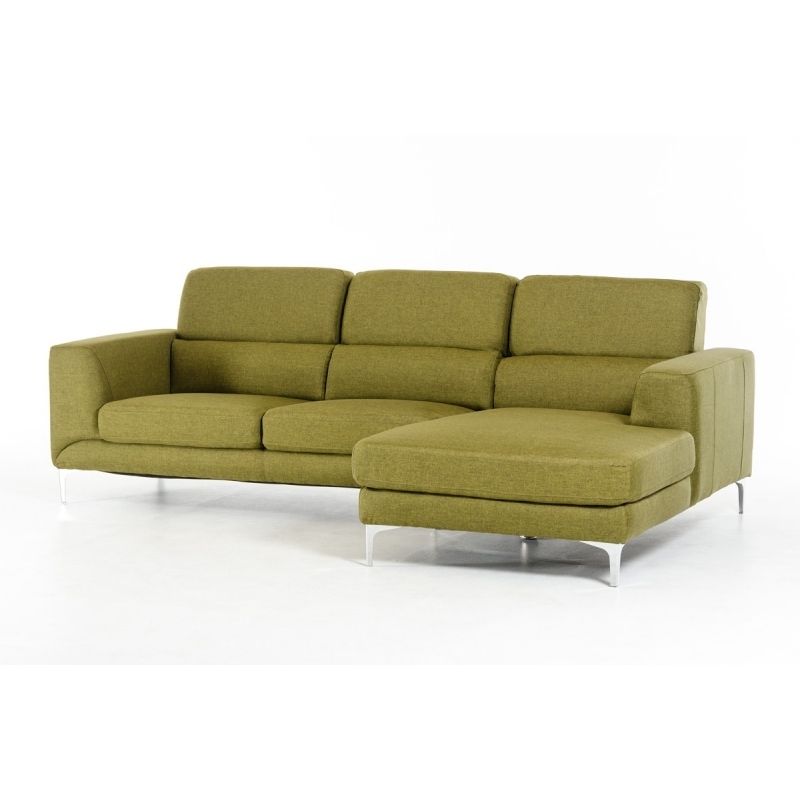 Verdant Green Sectional Sofa Small Sectional Sofa Modular Sofa Properly For Fabric Sectional Sofa (View 16 of 20)