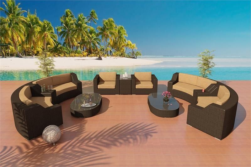 Wicker Viro Fiber Sofa Furniture Set 4 Most Certainly Regarding Eco Friendly Sectional Sofa (View 18 of 20)