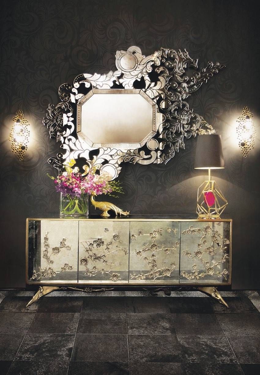10 Perfect Ways To Combine Sideboards With Wall Mirrors Throughout Sideboards With Mirror (View 22 of 30)