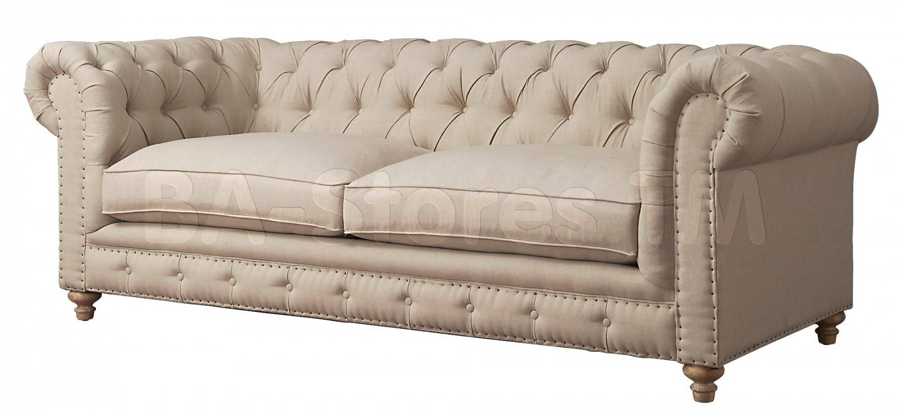 $1467.90 Oxford Beige Linen Sofa | Sofas Tov S19/4 For Oxford Sofas (Photo 24 of 30)