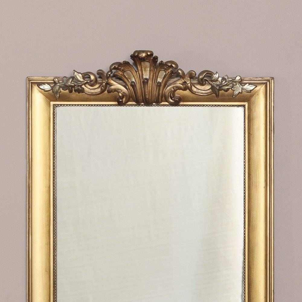 19th Century Pair Of French Baroque Gilded Mirrors At 1stdibs For Gilded Mirrors (View 14 of 25)