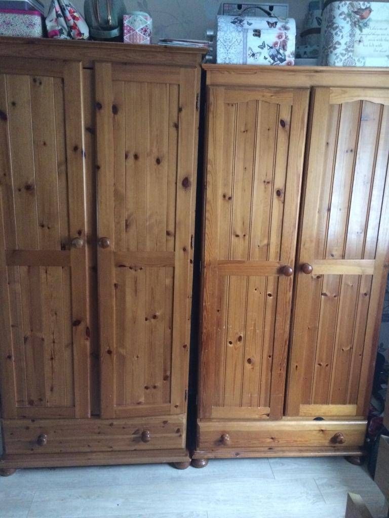 2 Solid Pine Wardrobes | In Walsall, West Midlands | Gumtree With Regard To Pine Wardrobes (View 14 of 15)