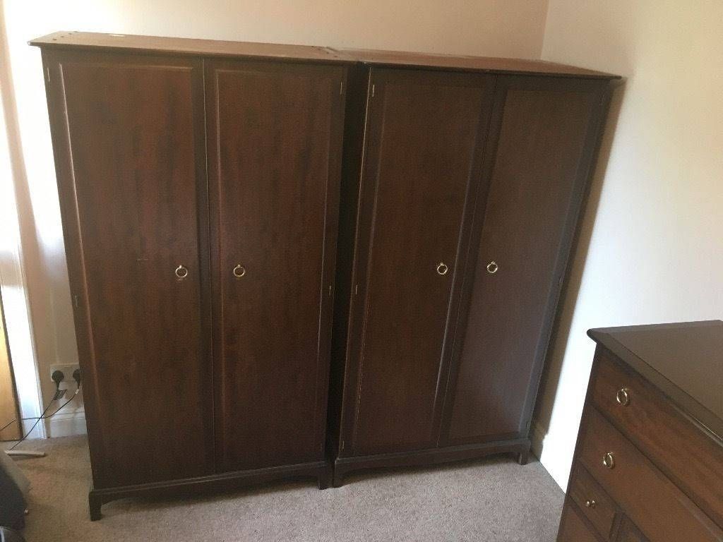 2 X Large Wooden Wardrobes – Good Condition (matching Chest Of In Wooden Wardrobes (View 9 of 15)