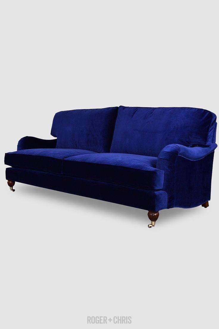 36 Best Blue Velvet Images On Pinterest | Blue Velvet, Armchairs Regarding Velvet Sofas Sectionals (View 23 of 25)