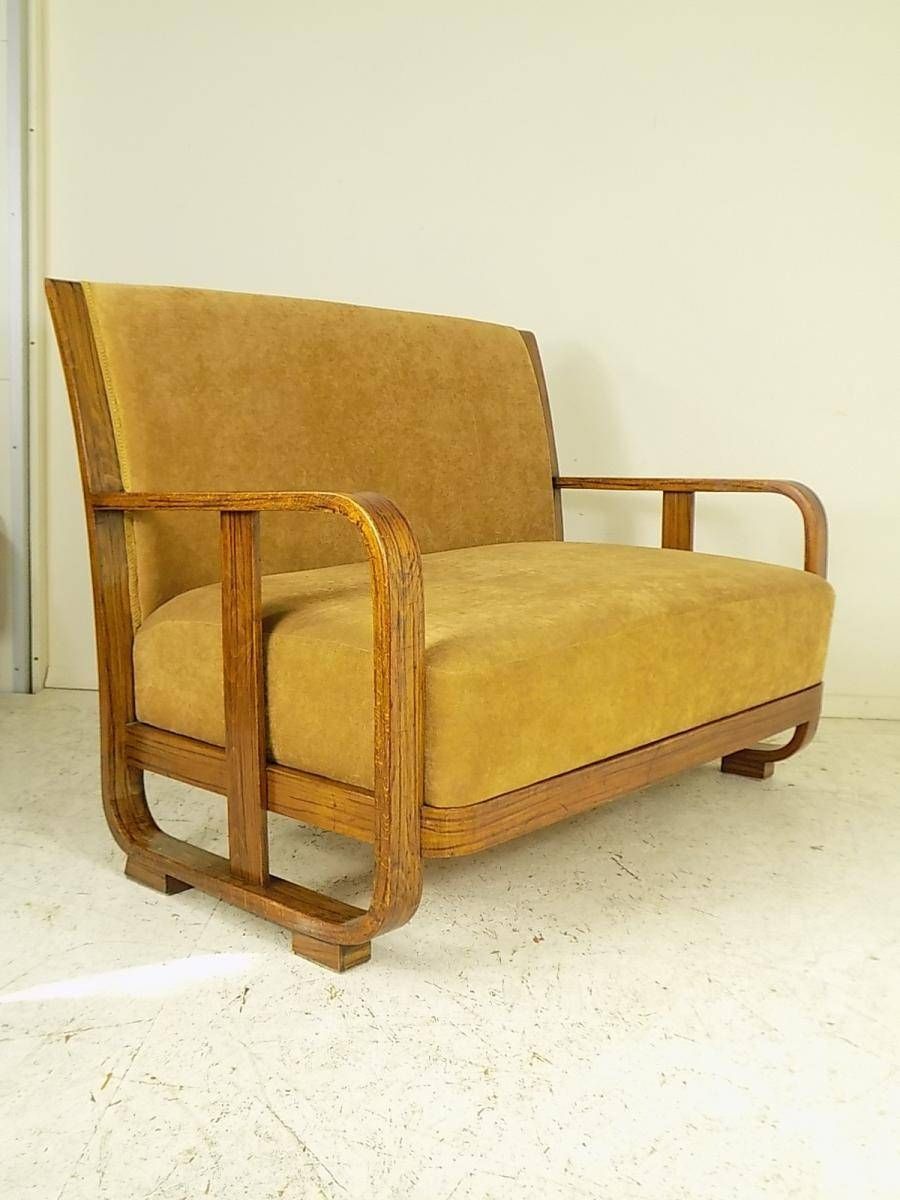 4 Chairs And Sofastefan Sienicki For Thonet, 1930s For Sale At Intended For 1930s Couch (Photo 181 of 299)