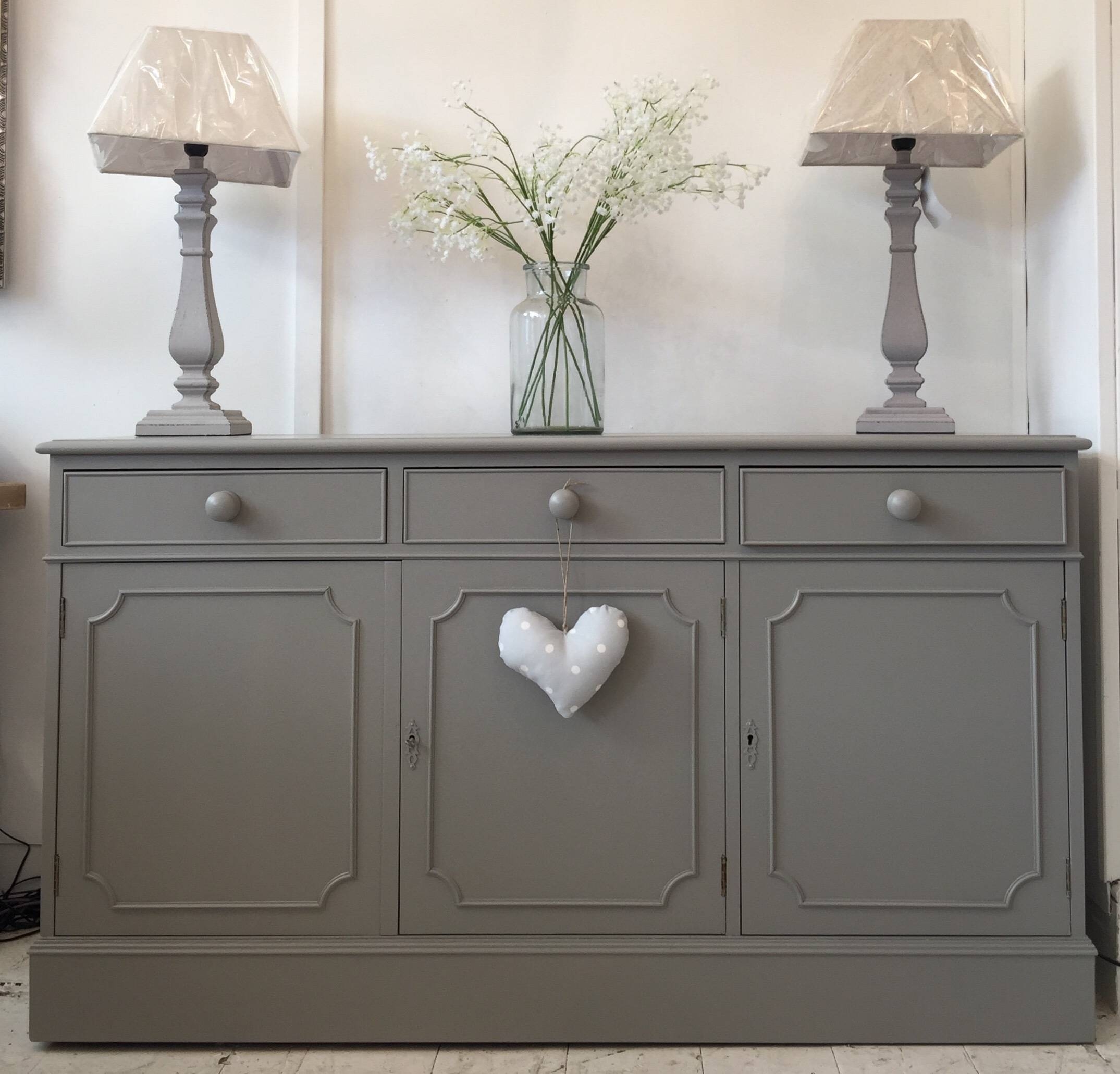 4ft7'' Long Dark Grey Sideboard – Home Sweet Homehome Sweet Home Intended For Dark Grey Sideboards (Photo 1 of 30)