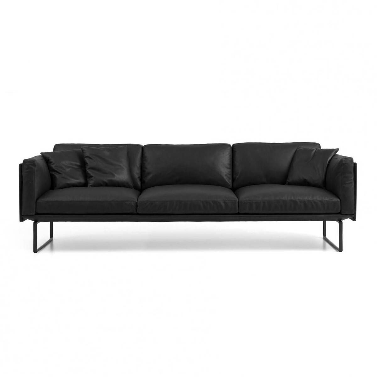 8 Piero Lissoni 3 Seater Leather Sofa | Cassina | Ambientedirect For 3 Seater Leather Sofas (View 17 of 30)