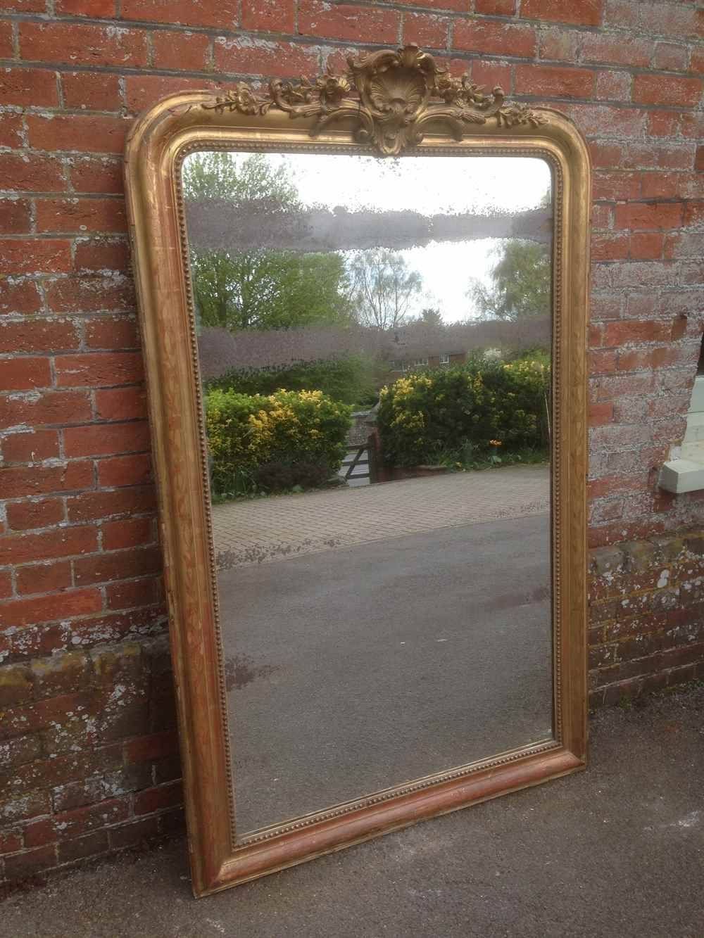 A Fabulous Highly Decorative Large Antique 19th Century French Pertaining To Large Gilt Mirrors (View 2 of 25)