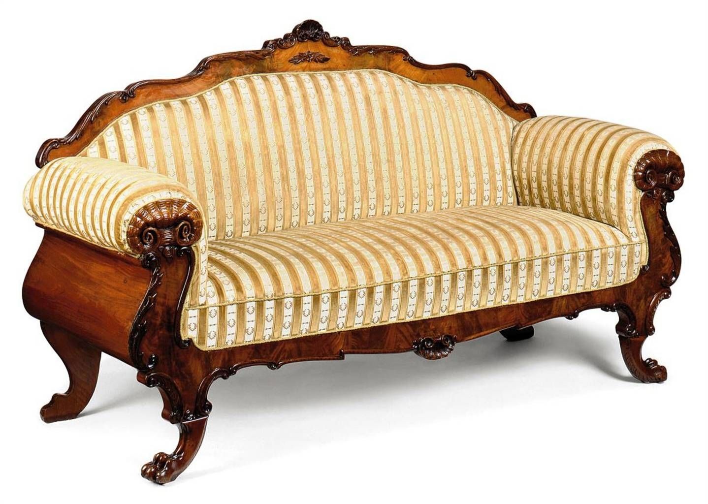 A North European Carved Walnut Sofa – Late 19th Century In Vintage Sofa Styles (View 25 of 30)