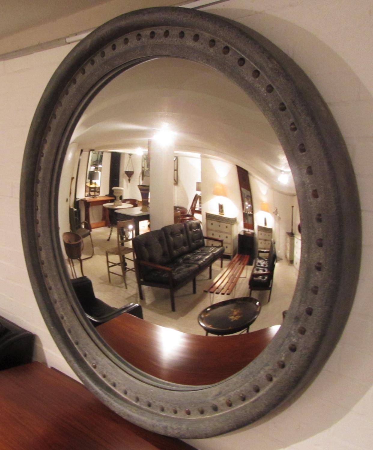 A Very Large Convex Mirror In Mirrors Pertaining To Large Convex Mirrors (Photo 1 of 25)