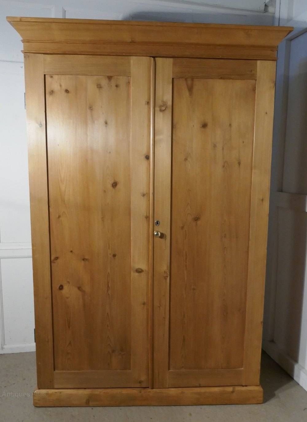 A Victorian Stripped Pine Wardrobe Compactum – Antiques Atlas With Regard To Victorian Pine Wardrobes (Photo 13 of 15)