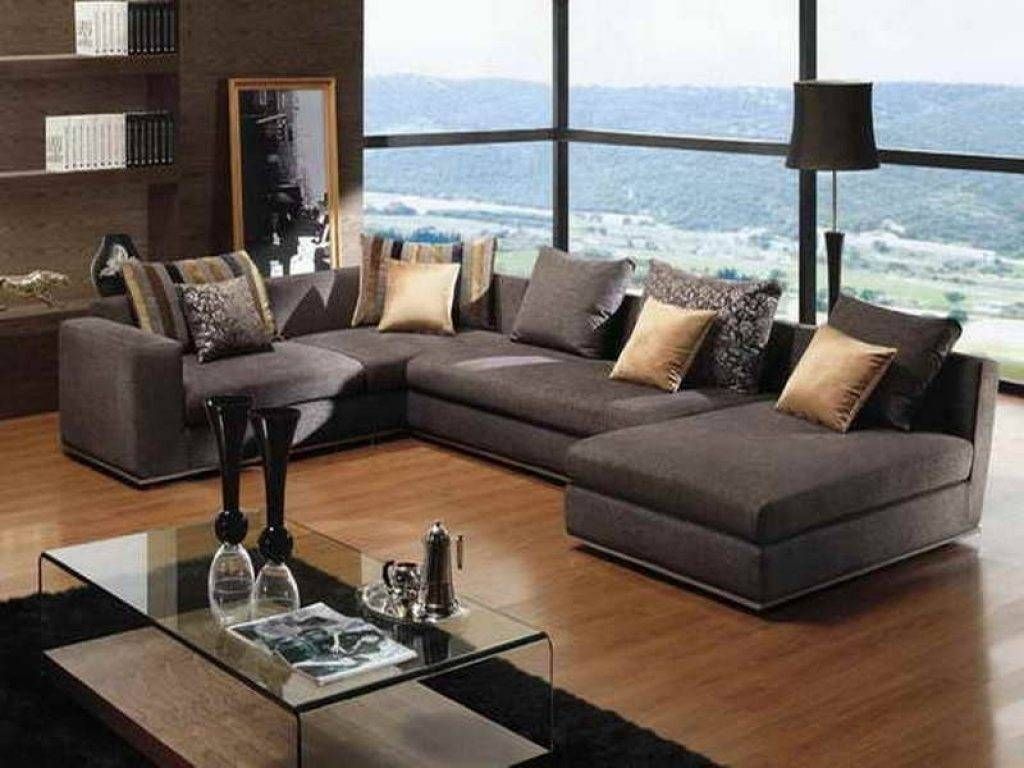 Abbyson Living Bedford Gray Linen Convertible Sleeper Sectional Regarding Abbyson Sectional Sofa (Photo 28 of 30)