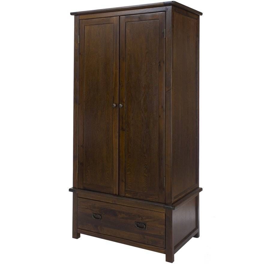 Abdabs Furniture – Boston Country House Dark Wardrobe With Drawer With Regard To Dark Wood Wardrobes (Photo 2 of 30)