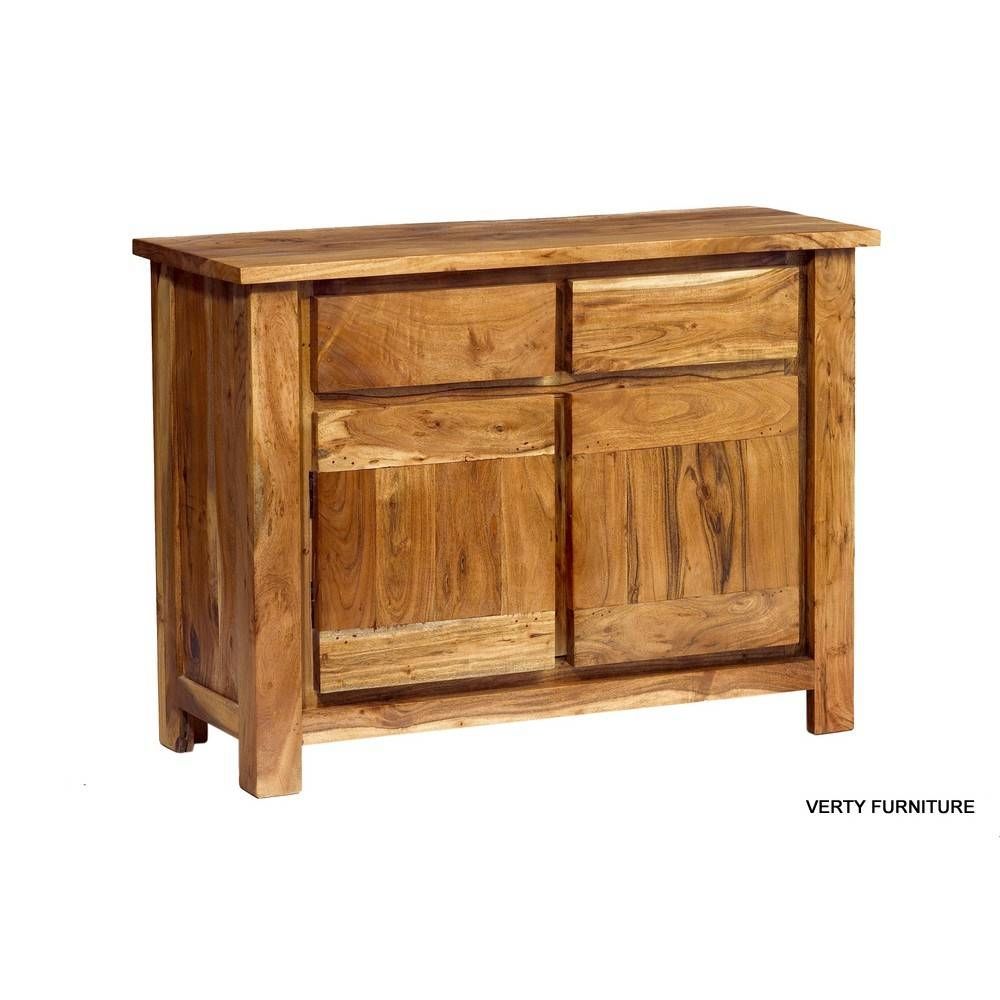 Acacia Sideboard – 2 Doors 2 Drawers – Verty Indian Furniture Inside Sheesham Sideboards (View 20 of 30)