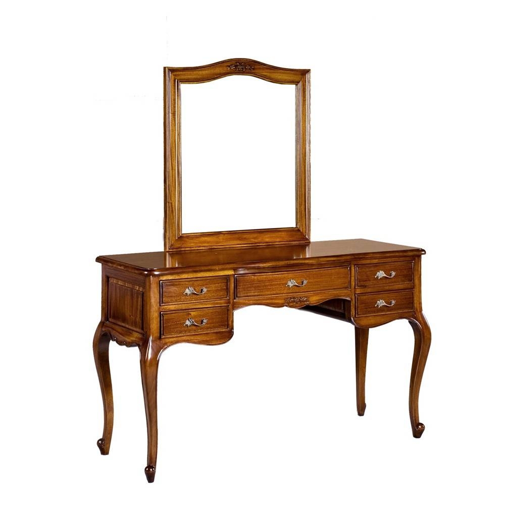 Alexander French Dressing Table With Mirror | French Bedroom Intended For French Style Dressing Table Mirrors (View 19 of 25)