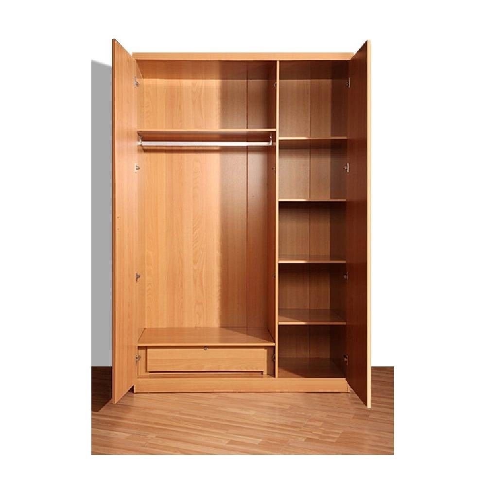 Alpha 3 Door Wardrobe – From Ms Furnishings Uk With 3 Door Wardrobe With Drawers And Shelves (View 9 of 30)