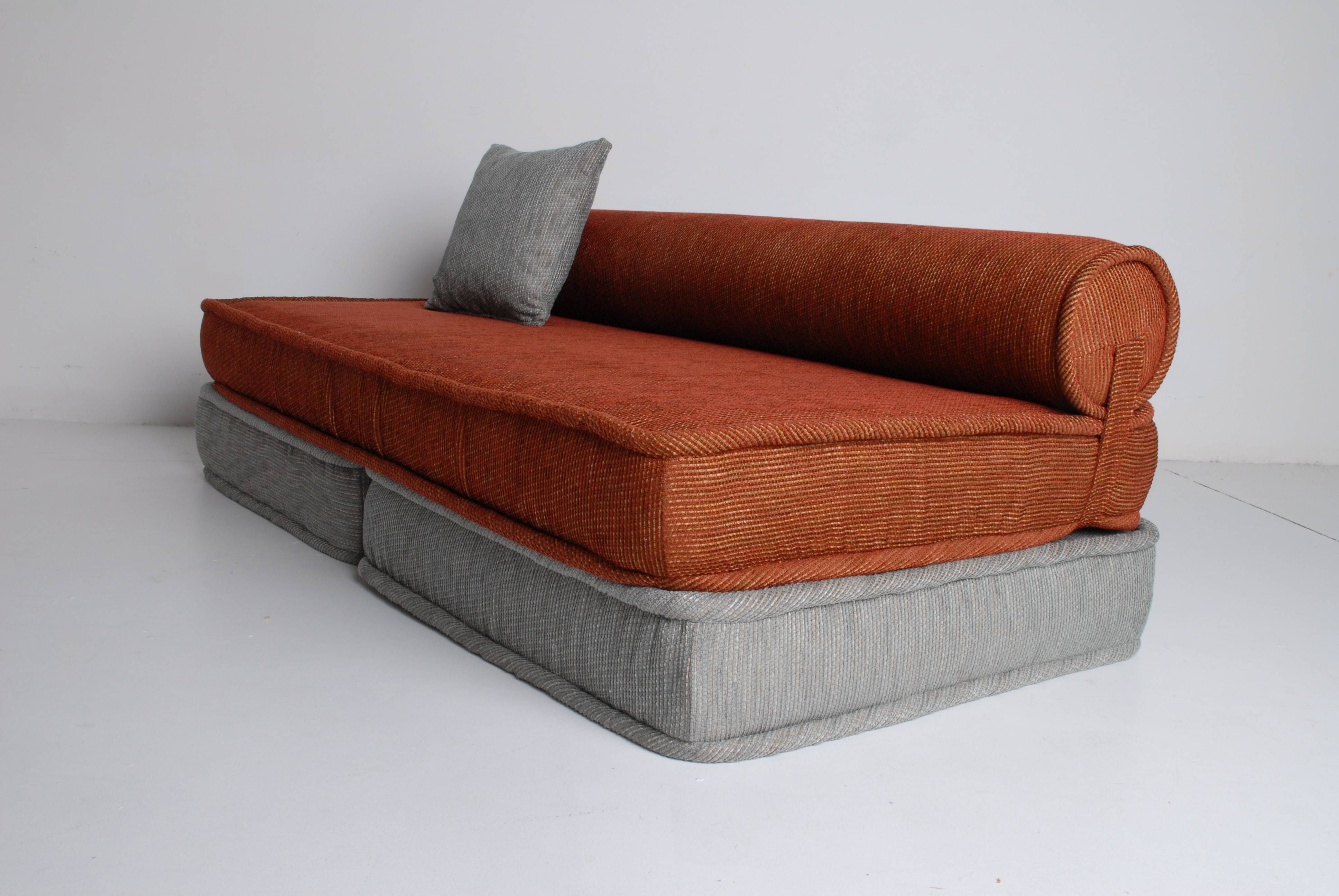 large filled triangular sofa bed back cushion