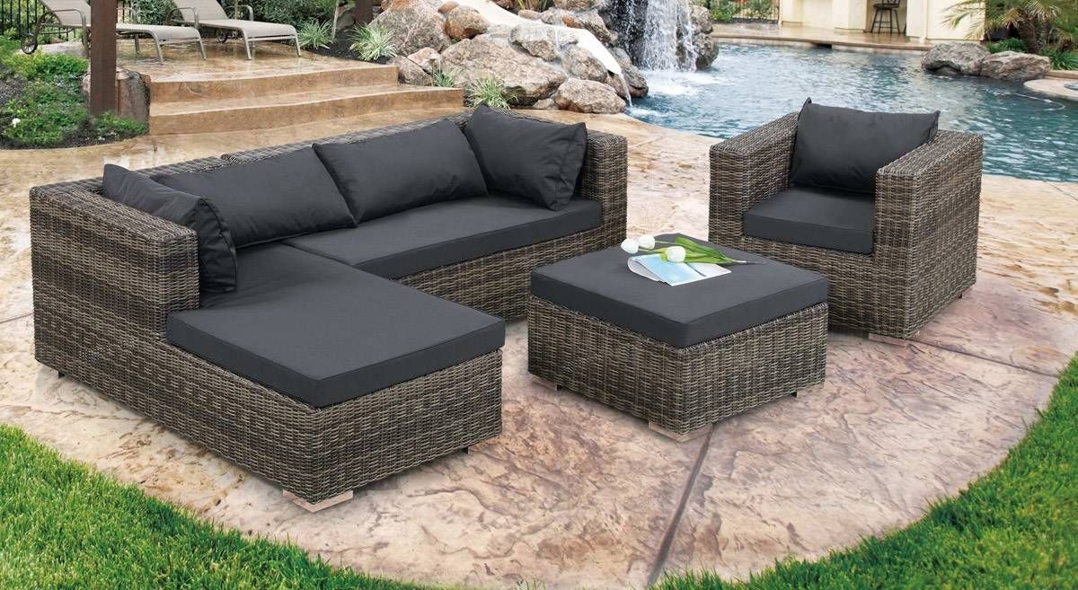 Amazing Outdoor Patio Sofa Sets With Avrim Patio Sectional Sofa Within Cheap Patio Sofas (Photo 9 of 30)