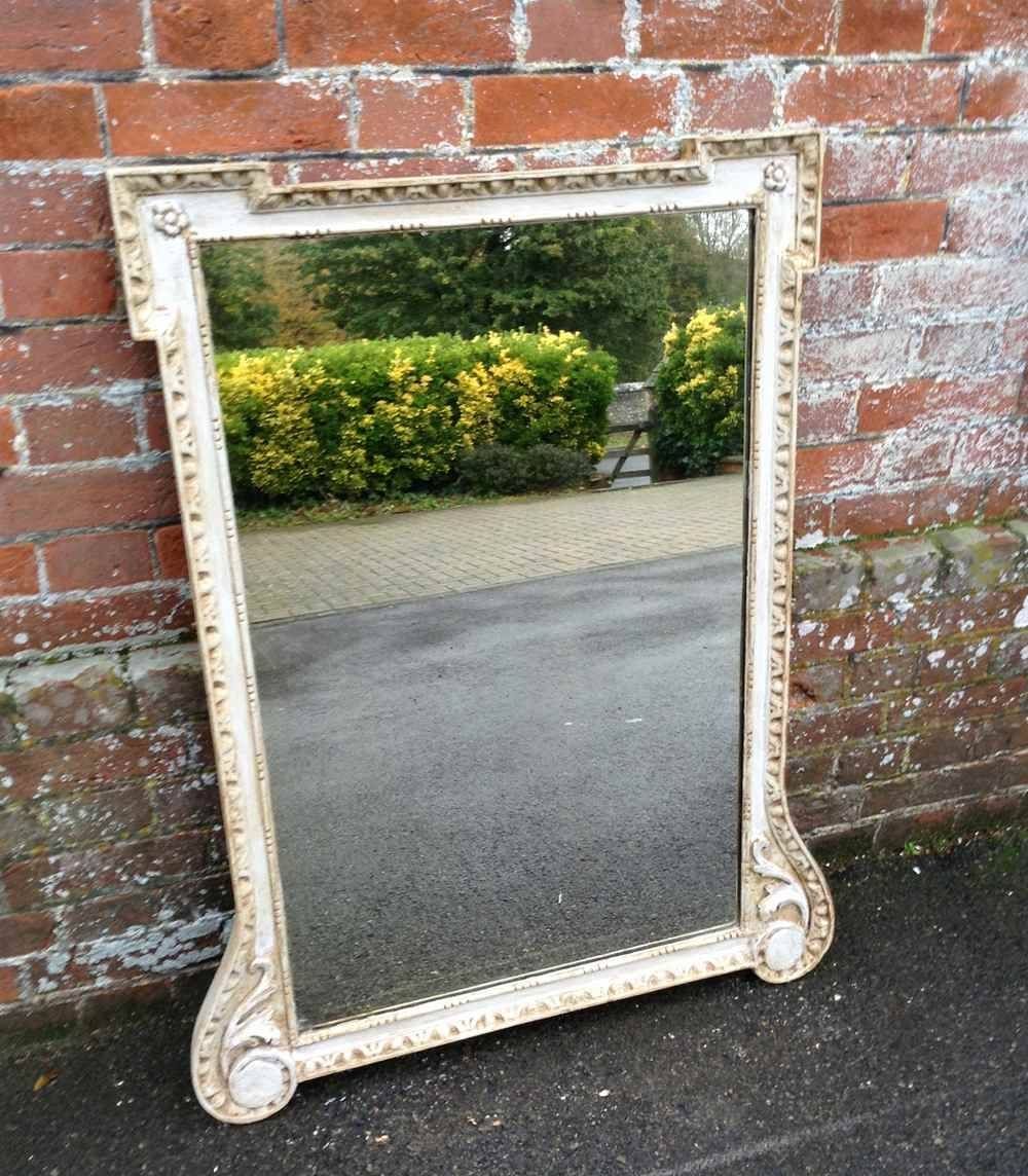An Unusual Shaped Antique 19th Century French Carved Wood And Regarding Unusual Shaped Mirrors (View 16 of 25)