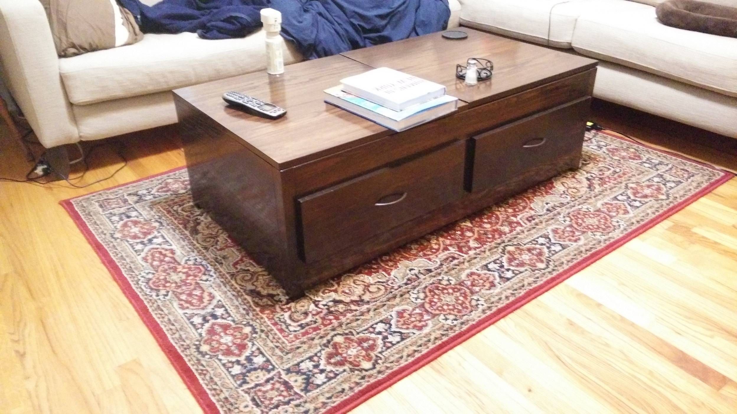 Ana White | Lift Top Coffee Table – Diy Projects Inside Coffee Table With Raised Top (View 23 of 30)