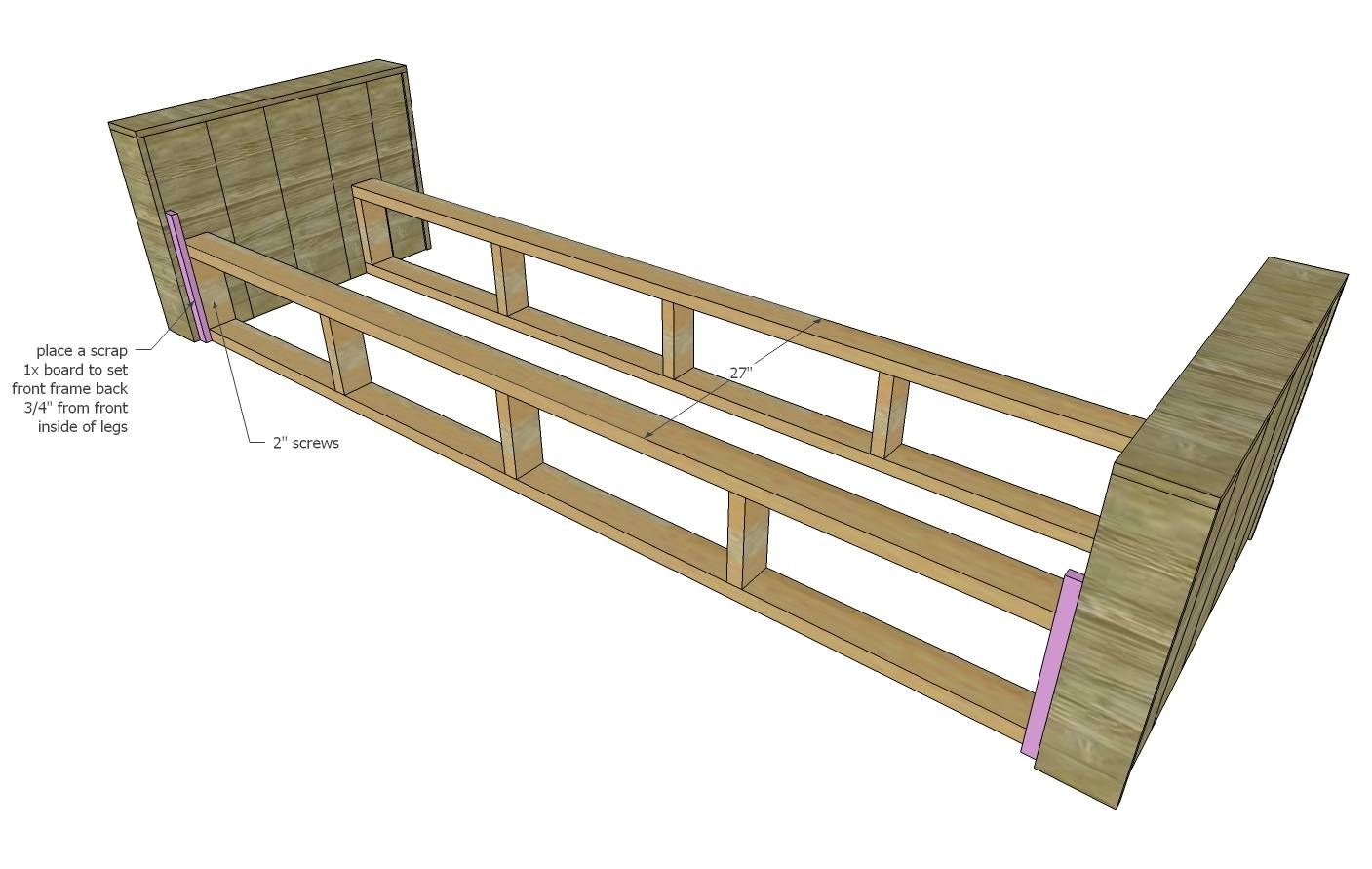 Ana White | Modern Wood Storage Sofa – Diy Projects Regarding Diy Sofa Frame (View 22 of 30)