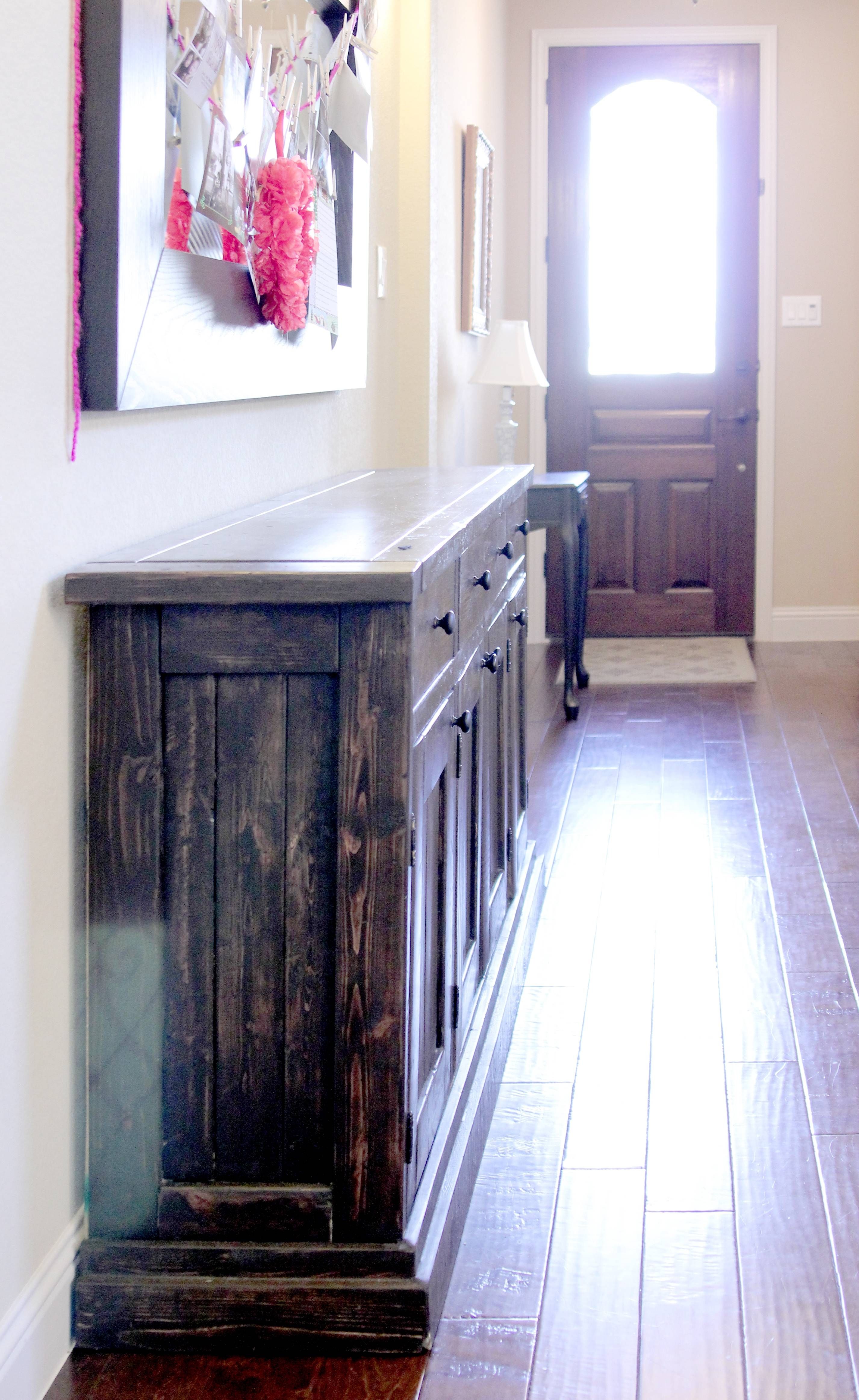 Ana White | Rustic Sideboard / Buffet Table – Diy Projects Inside Narrow White Sideboards (View 19 of 30)